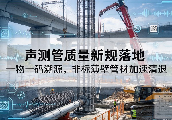 蒸湘声测管质量新规落地，一物一码溯源，非标薄壁管材加速清退
